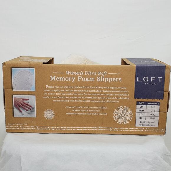 Loft Living Memory Foam Women's Slippers - Picture 2 of 2